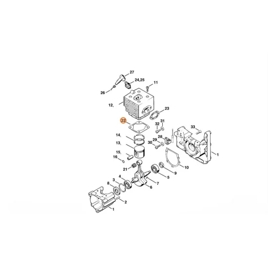 STIHL  Uszczelka cylindra 4203 029 2300